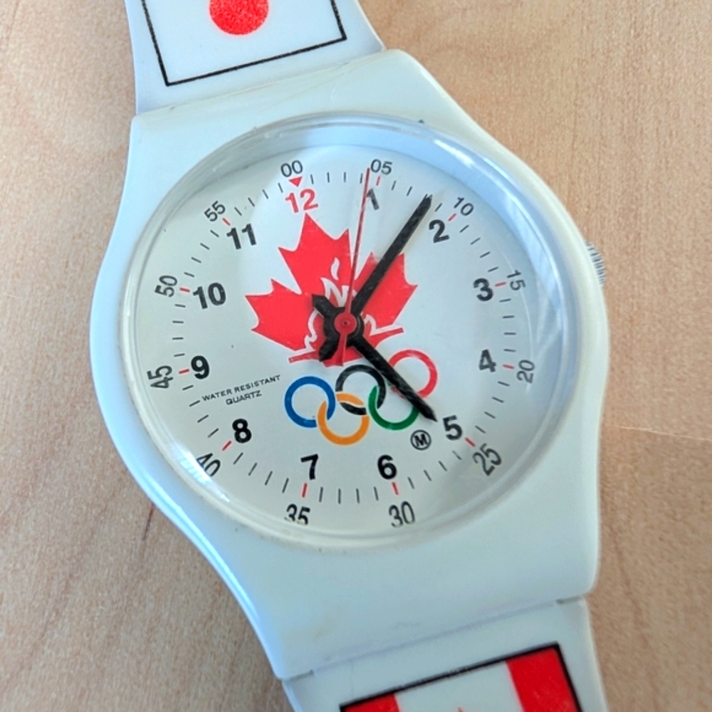 Vintage 1998 Olympic Games MacDonald's Watch with Maple Leaf
